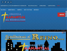 Tablet Screenshot of manantialdebendicion.com